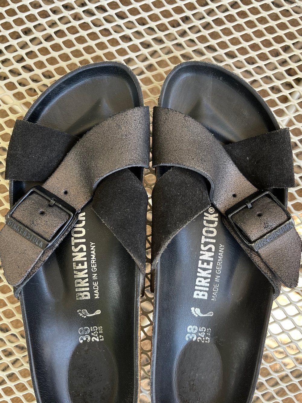 Birkenstock Siena Black Mixed Leather Sandals size EU 38 - Picture 4 of 11